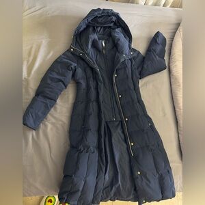 Women's 40" Signature Hooded Taffeta Down Coat